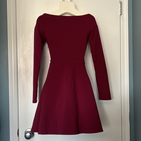 Sunday Best (Aritzia) Sparrow Long Sleeve Fit & Flare Mini Dress - Picture 3 of 13
